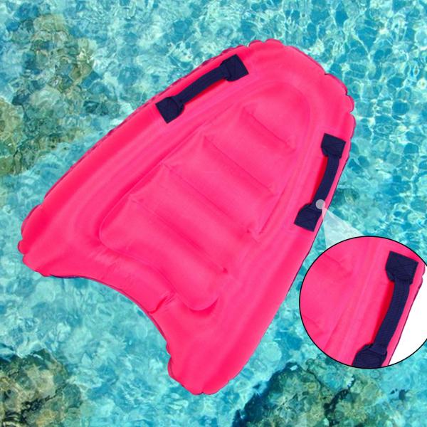 大人用 子供用 インフレータブルサーフボード ハンドル付き PVC インフレータブルプールラフト ビーチ ピンク