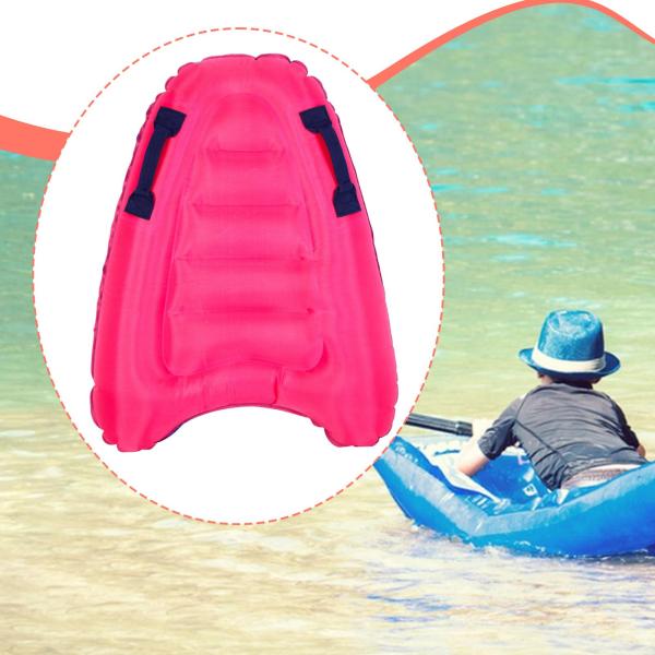 大人用 子供用 インフレータブルサーフボード ハンドル付き PVC インフレータブルプールラフト ビーチ ピンク