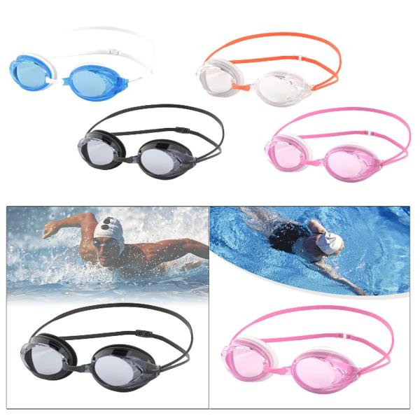 シリコン製スイミングゴーグル 軽量 ソフト アイウェア ダイビング アウトドア 屋内 ブラック