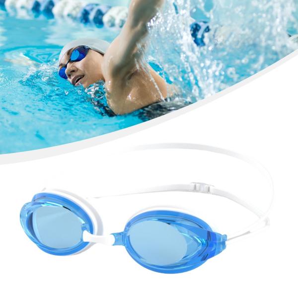 シリコン製スイミングゴーグル 軽量 ソフト アイウェア ダイビング アウトドア 屋内 ブルー