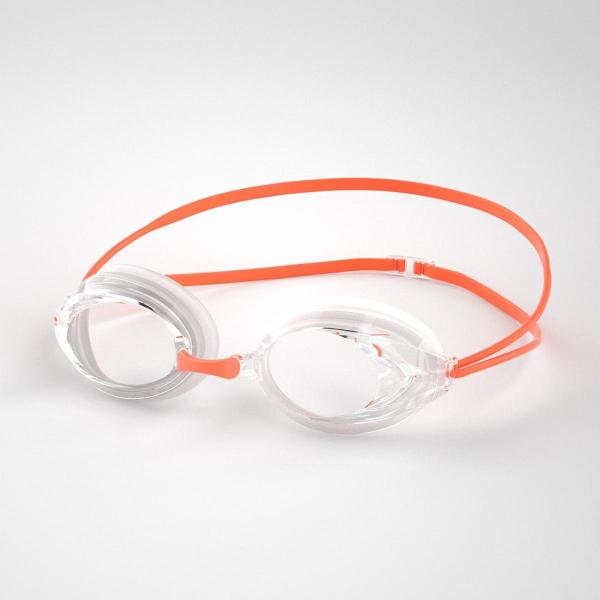 シリコン製スイミングゴーグル 軽量 ソフト アイウェア ダイビング アウトドア 屋内 オレンジ