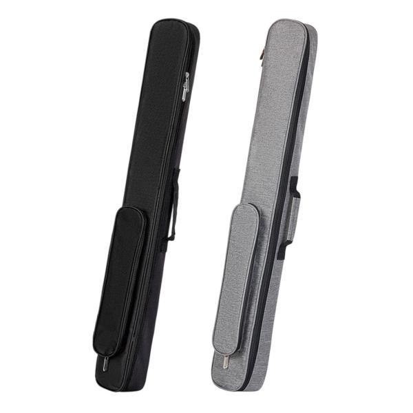 ビリヤードプールキューケース ハンドル付き 収納ポーチ クラブ 旅行 アウトドア用 ブラック