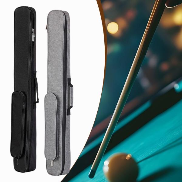 ビリヤードプールキューケース ハンドル付き 収納ポーチ クラブ 旅行 アウトドア用 ブラック