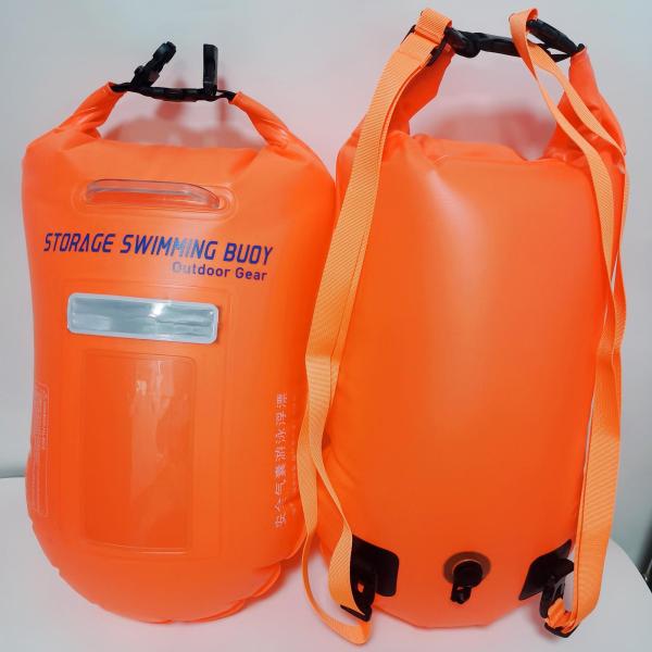 スイミングブイフロート、水泳用フロート、高視認カラー、装備バッグ、トレーニングハイキング用スイムバブル、オープンウォータースイミング