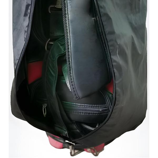 ゴルフクラブバッグ 防水カバー レインシールド 軽量アクセサリー ポータブル 44.8x13.7インチ 耐摩耗 スムーズジッパー