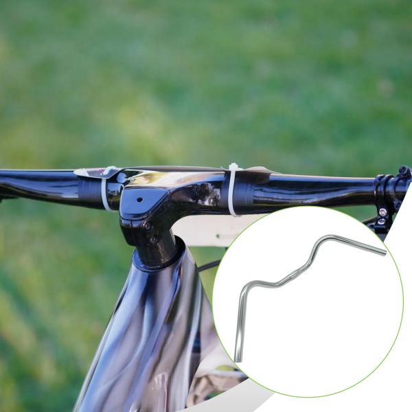 自転車ハンドルバー シルバーコンポーネント 22.2mmグリップ直径 軽量