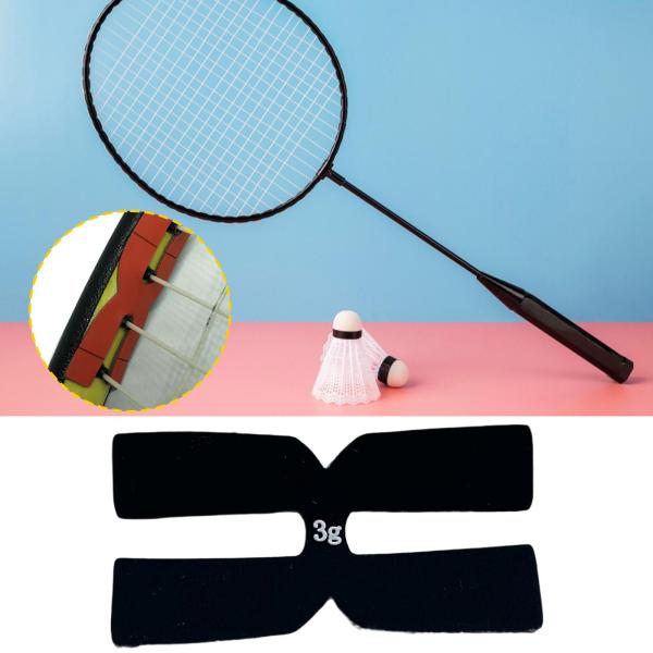 テニスラケットウェイトバランスストリップ ポータブル ラケット/スポーツシリコン ブラック