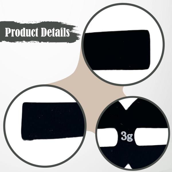 テニスラケットウェイトバランスストリップ ポータブル ラケット/スポーツシリコン ブラック