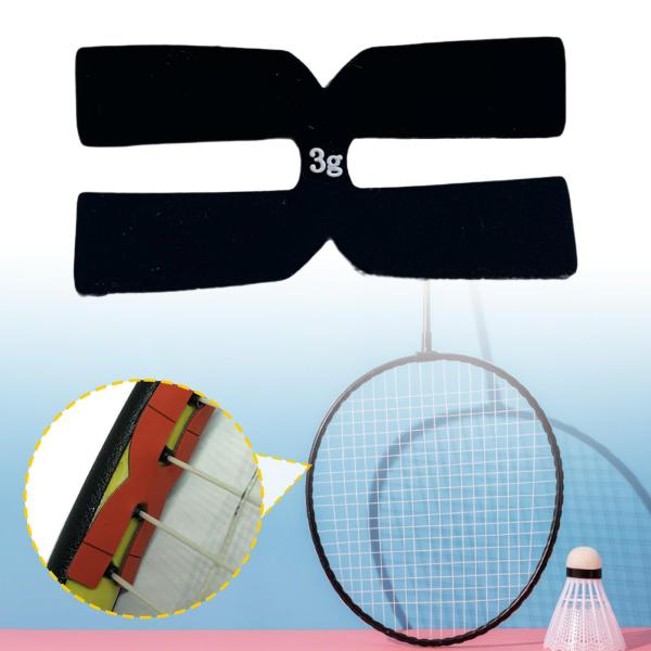 テニスラケットウェイトバランスストリップ ポータブル ラケット/スポーツシリコン ブラック
