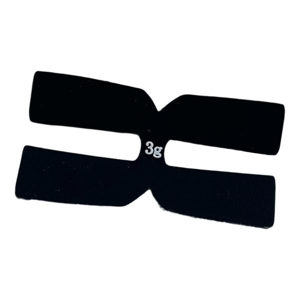 テニスラケットウェイトバランスストリップ ポータブル ラケット/スポーツシリコン ブラック