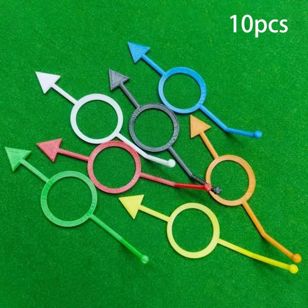 10 個セット プールビリヤードトレーニング補助具 練習用エイミングガイド 子供中級者向けプールエイミング補助具