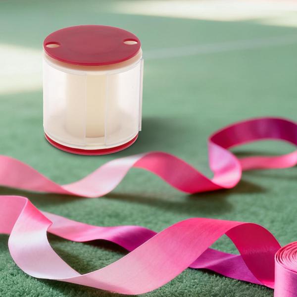 新体操リボン収納ケース 体操用アクセサリーワインダー パープル