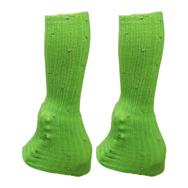 フィギュアスケート レッグウォーマー 装飾 寒い季節のパーティートレーニングに最適 グリーン