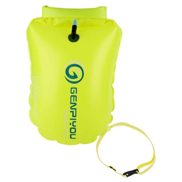 スイムブイ 調節可能 PVC 装備バッグ カヤック トライアスリート ウォータースポーツ用