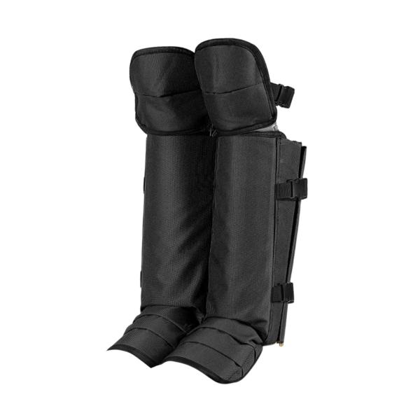 レッグゲイター ポータブル 延長レッグガード アウトドアスポーツ 登山 ウォーキング用 ブラック