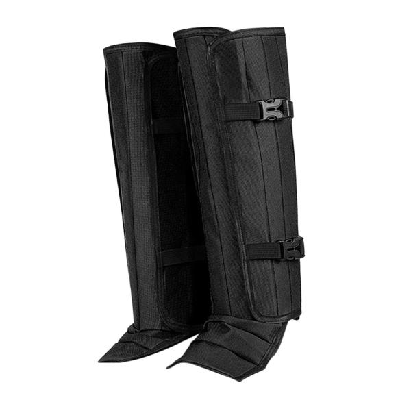 レッグゲイター ハイキングブーツカバー アウトドア スキー 登山用 ブラック