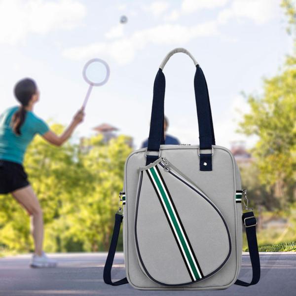 テニストートバッグ 防水 旅行 日常活動 フィットネスセッション グレー クロスボディ