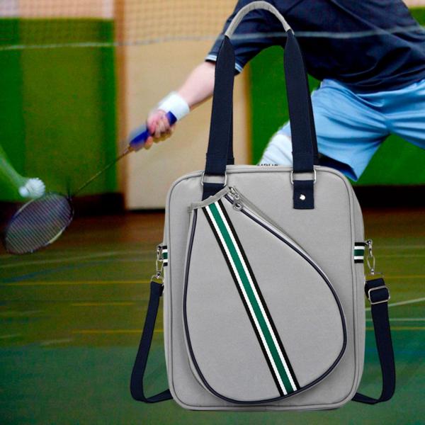 テニストートバッグ 防水 旅行 日常活動 フィットネスセッション グレー クロスボディ