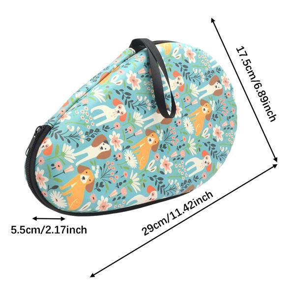 卓球ラケットカバーポーチ ピンポンパドルケース スポーツ競技用 グリーン