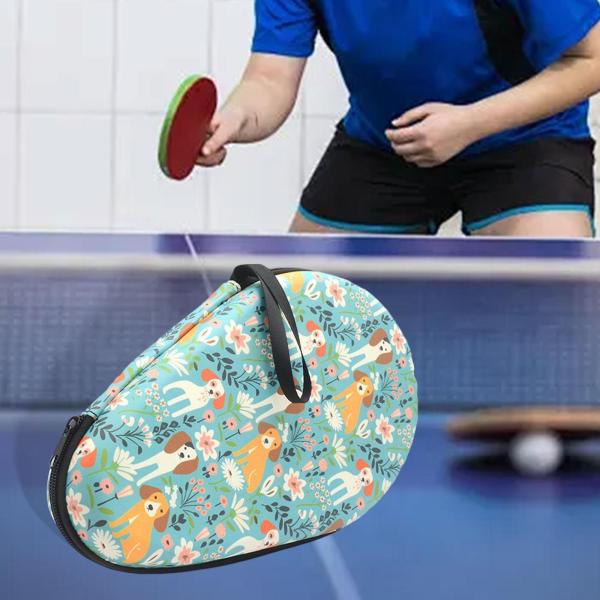 卓球ラケットカバーポーチ ピンポンパドルケース スポーツ競技用 グリーン