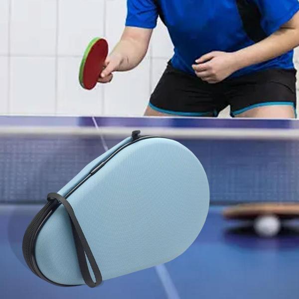 卓球ラケットカバーポーチ ピンポンパドルケース スポーツ競技用 ブルー