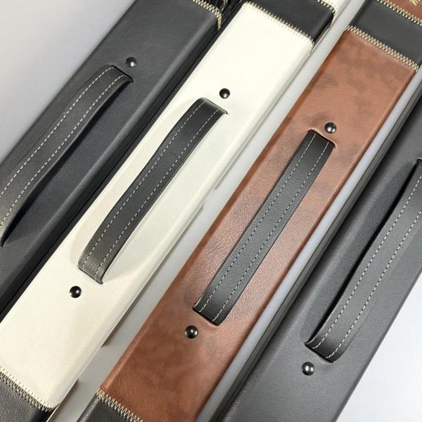 プールキューケース プールビリヤードアクセサリー スタイリッシュ ポータブル プールキュースティックボックス ホワイト