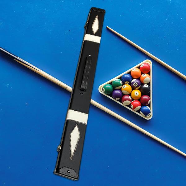 プールキューケース プールビリヤードアクセサリー スタイリッシュ ポータブル プールキュースティックボックス ブラック ホワイト