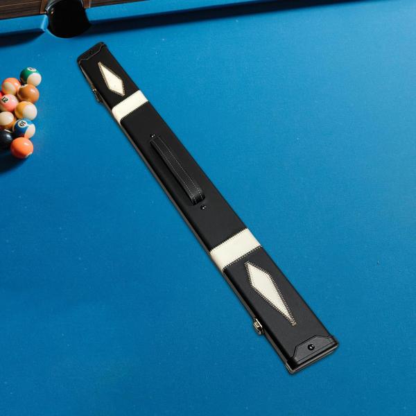 プールキューケース プールビリヤードアクセサリー スタイリッシュ ポータブル プールキュースティックボックス ブラック ホワイト
