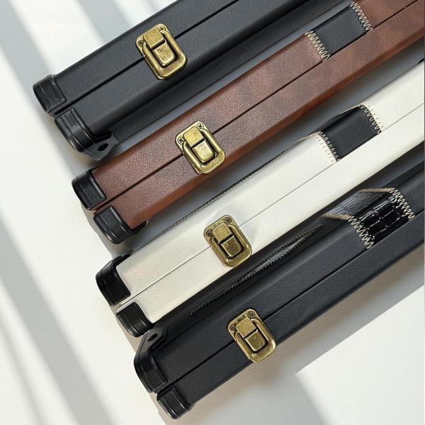 プールキューケース プールビリヤードアクセサリー スタイリッシュ ポータブル プールキュースティックボックス ブラック ホワイト