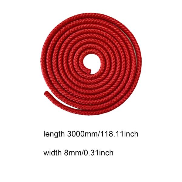 新体操ロープ 体操用具 多用途 軽量 プロ仕様 レッド