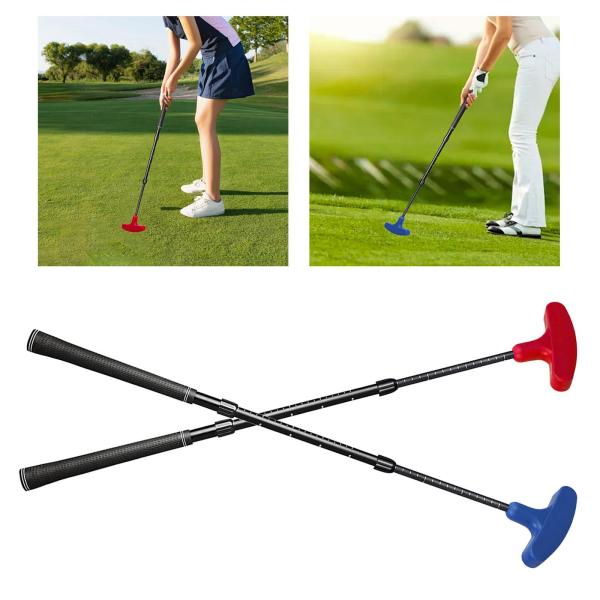 伸縮式ゴルフパター アルミ合金製 ティーンエイジャー向け 大人向け 長さ調節可能 ブルー