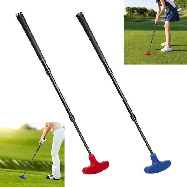 伸縮式ゴルフパター アルミ合金製 ティーンエイジャー向け 大人向け 長さ調節可能 ブルー
