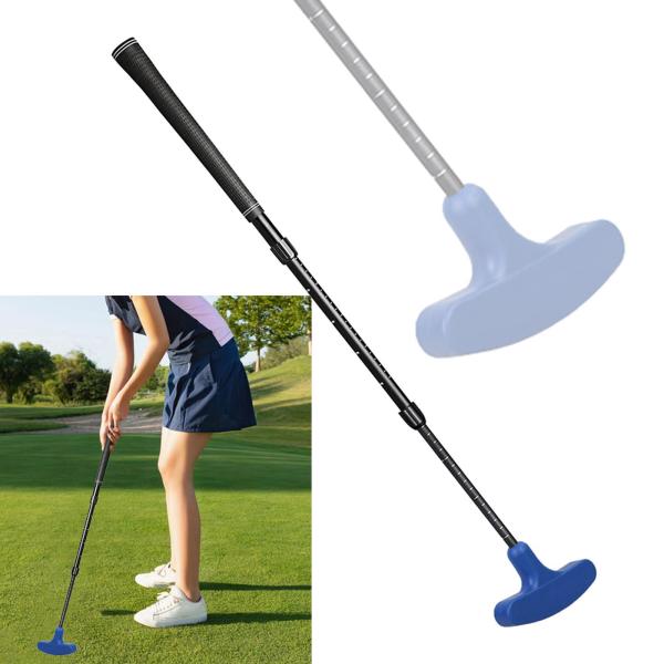 伸縮式ゴルフパター アルミ合金製 ティーンエイジャー向け 大人向け 長さ調節可能 ブルー