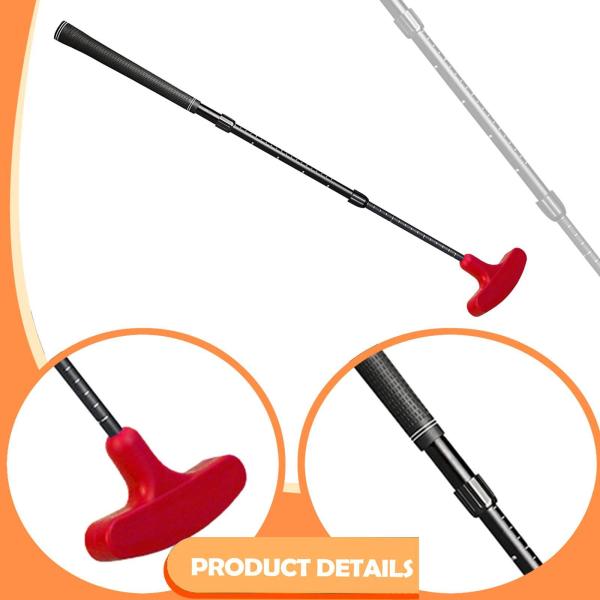 伸縮式ゴルフパター アルミ合金製 ティーンエイジャー向け 大人向け 長さ調節可能 レッド