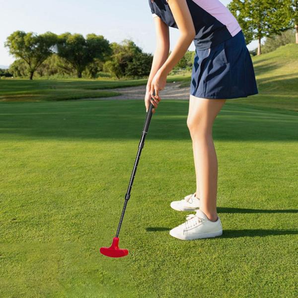 伸縮式ゴルフパター アルミ合金製 ティーンエイジャー向け 大人向け 長さ調節可能 レッド