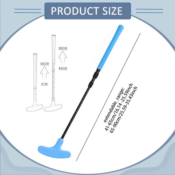 ゴルフパタートレーニング 双方向滑り止め 子供用パター 大人 子供 男性 女性用 ブルー