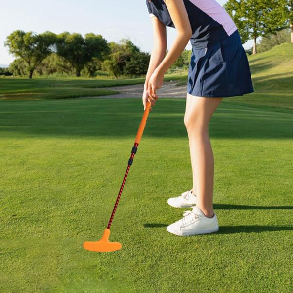 ゴルフパタートレーニング 双方向滑り止め 子供用パター 大人 子供 男性 女性 オレンジ