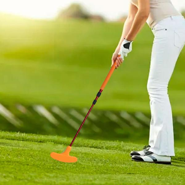 ゴルフパタートレーニング 双方向滑り止め 子供用パター 大人 子供 男性 女性 オレンジ