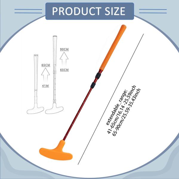 ゴルフパタートレーニング 双方向滑り止め 子供用パター 大人 子供 男性 女性 オレンジ