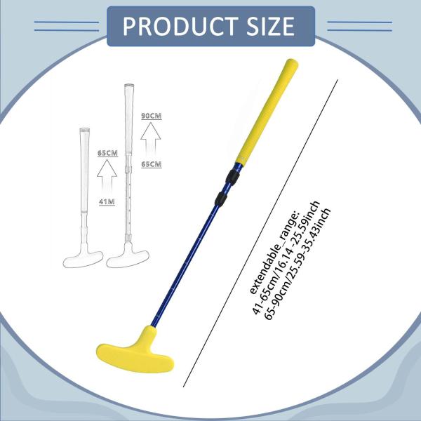 ゴルフパタートレーニング 双方向滑り止め 子供用パター 大人 子供 男性 女性 イエロー