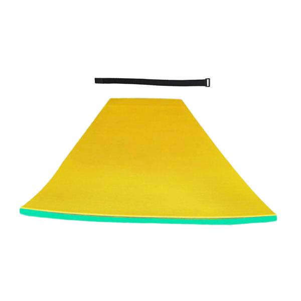 水上フロートマット ラフト 150cmx55cmx2.2cm フロートブランケット 湖での夏のリラックスに イエローグリーン