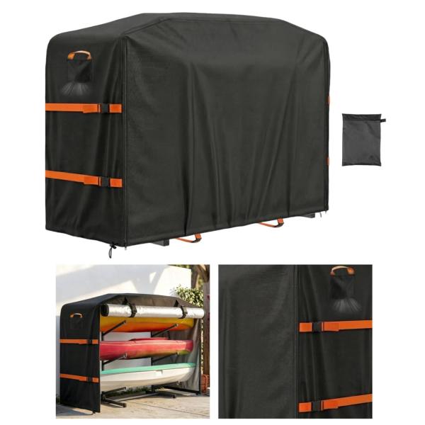 カヤックラックカバー 防塵カバー ビーチ キャンプ場 裏庭用 600D