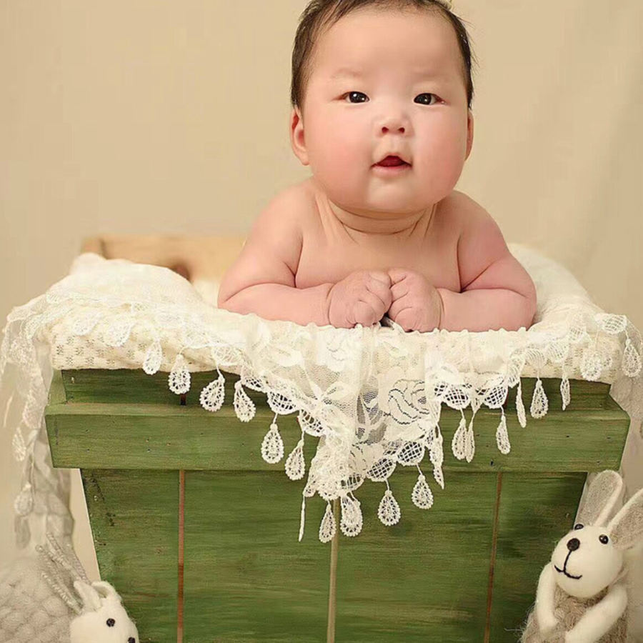赤ちゃん ベビー レース ブランケット 毛布 敷物  ラップ 写真用毛布 装飾 全9色｜stk-shop｜04