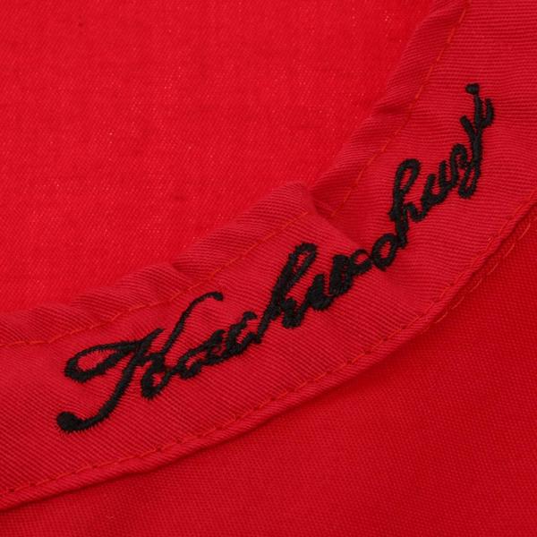 ユニセックスシェフジャケットコート半袖シャツキッチン制服m赤