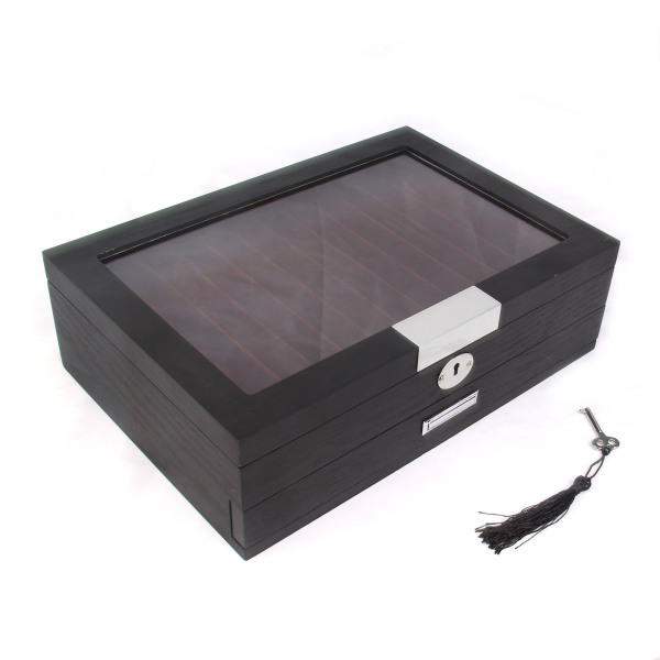レトロな固体木製ペンシルディスプレイケーススロット収納ボックスコレクターコンテナ学校オフィス家庭用品ツール｜stk-shop｜03