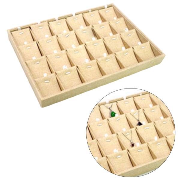 引き出し店用の積み重ね可能なジュエリートレイは、ギフト24個のペンダントプレートを展示します
