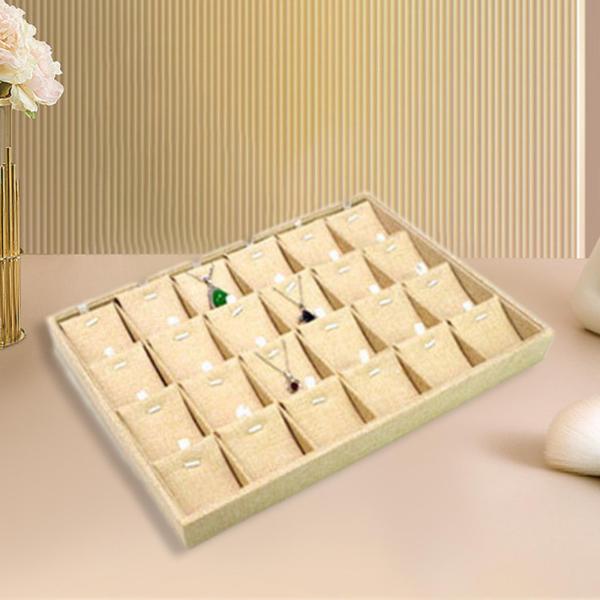 引き出し店用の積み重ね可能なジュエリートレイは、ギフト24個のペンダントプレートを展示します