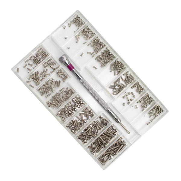 18種類のミニ小ネジキットハンドツールメトリックM1.2 M1.4 M2時計用