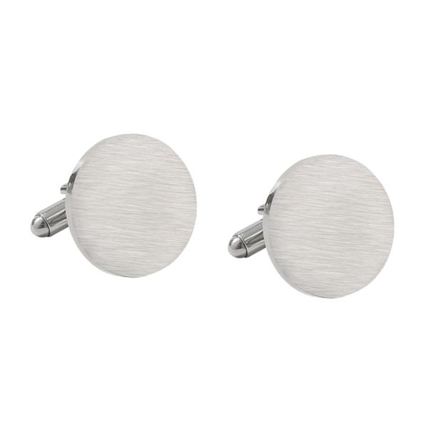 ドレスシャツ カフス ラウンド お父さん ギフト ジュエリー 2 個 カフス メンズ シルバー