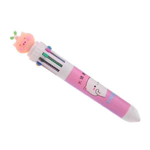 1ゲルインクに付き魅力的なボールペン10弾丸ポイントペンピンク